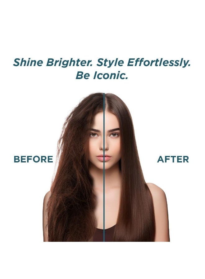 أي كونيك آيكونيك سليم تيتانيوم شاين 3.0 مكواة فرد الشعر – أسود ألواح تيتانيوم مزدوجة ونحيفة، تسخين فوري، إيقاف تلقائي، مناسبة لجميع أنواع الشعر. - Image 5